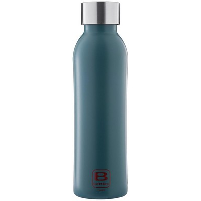 B Bottles Twin - Teal Blue - 500 ml - Double wall thermal bottle in 18/10 stainless steel